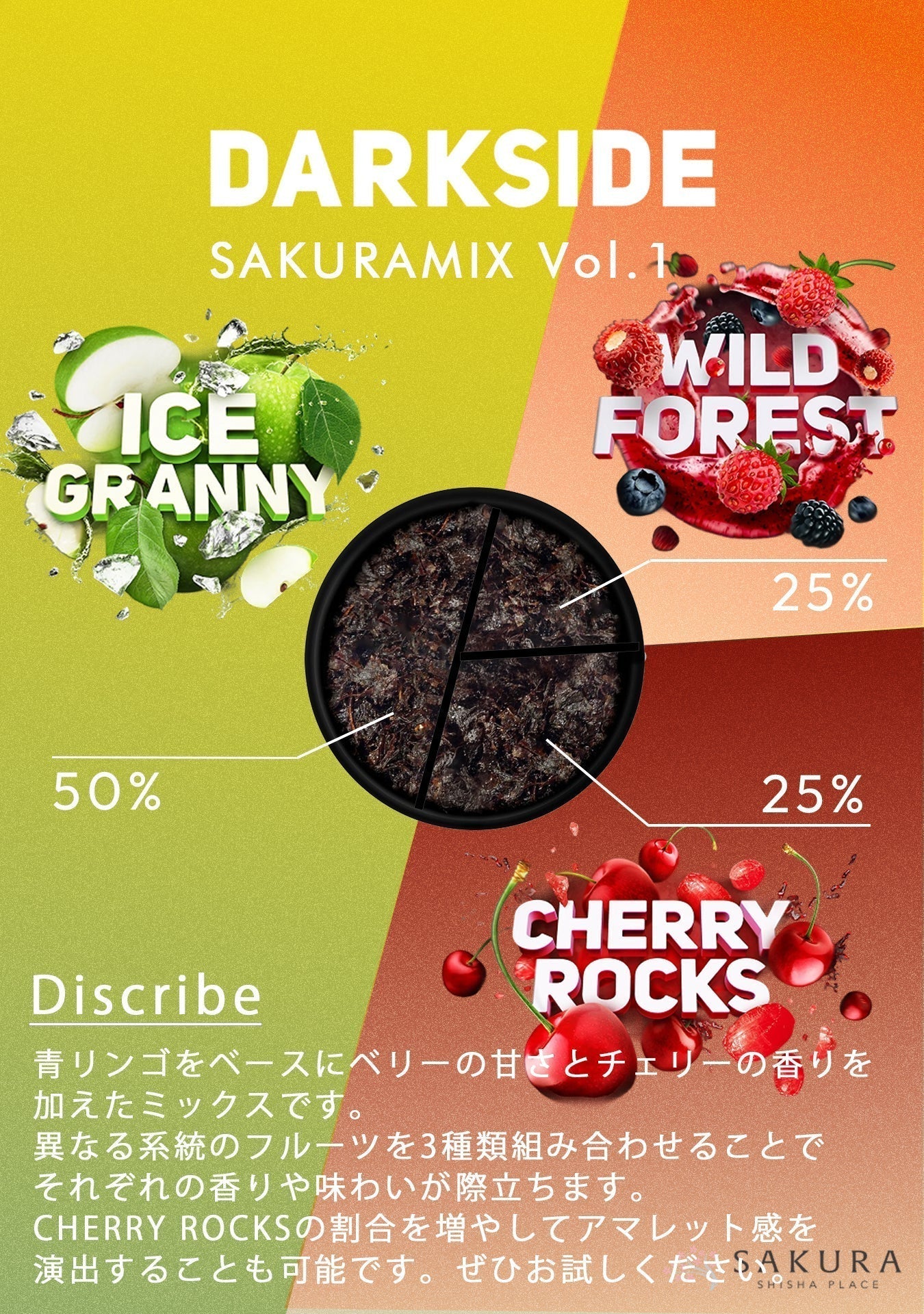 MIXフレーバーの紹介【SAKURA MIX Vol.1】｜DARKSIDE ｜ – SAKURA