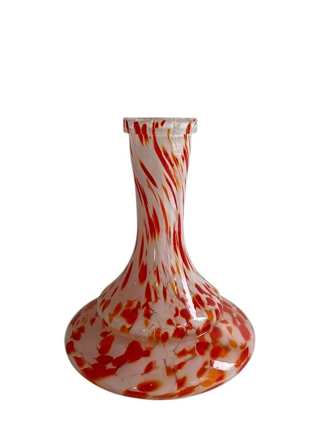 Vessel Glass Ellipse Flask Red White / ヴェッセル グラス エリップス フラスコ レッド ホワイト