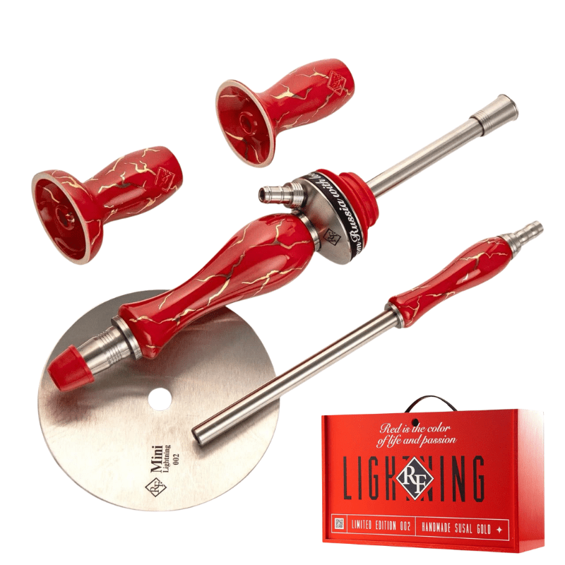 【受注販売】RF HOOKAH Lightning Marble Red/アールエフ フーカー ライトニング マーブル レッド