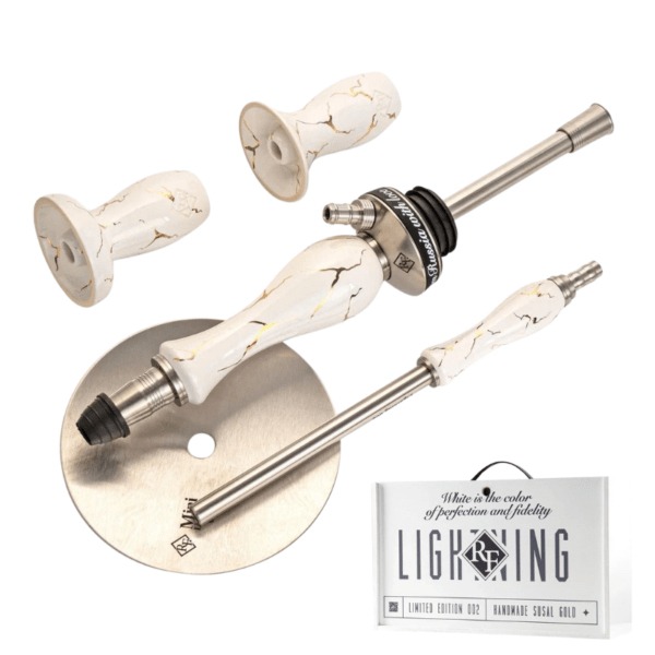 【受注販売】RF HOOKAH Lightning Marble White/アールエフ フーカー ライトニング マーブル ホワイト
