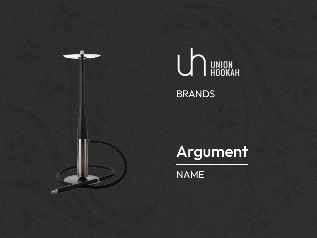 【商品紹介】UNION HOOKAH 「Argument」 – SAKURA SHISHA PLACE