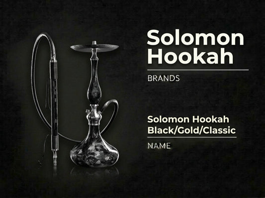 【商品紹介】Solomon Hookah Black/ Gold/Classic｜古代美と現代技術が融合したラグジュアリーモデル