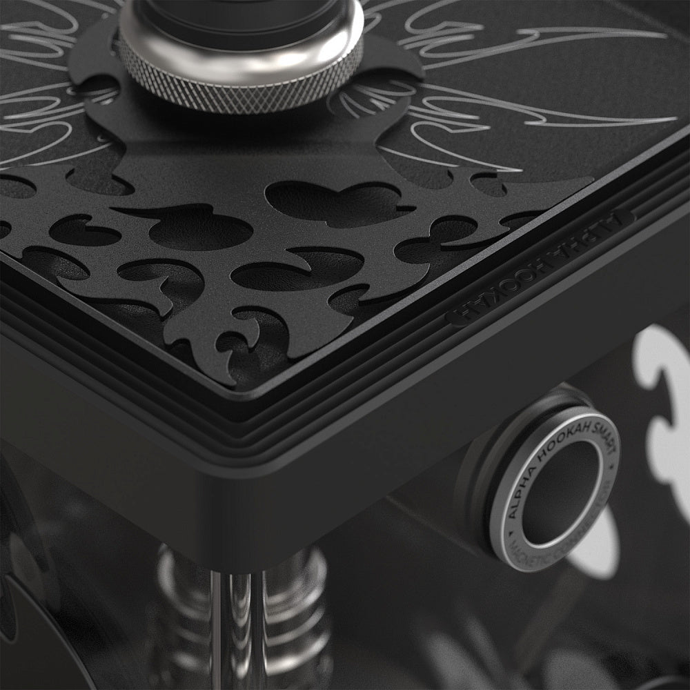 【受注販売】Alpha Hookah SMART EXZO Tribal Black / アルファフーカー スマート エクゾ トライバル ブラック