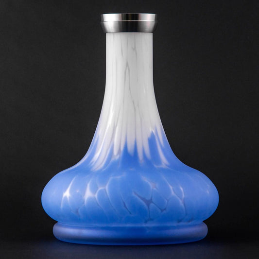 Fibonacci VESPER flask with thread White/Blue matte