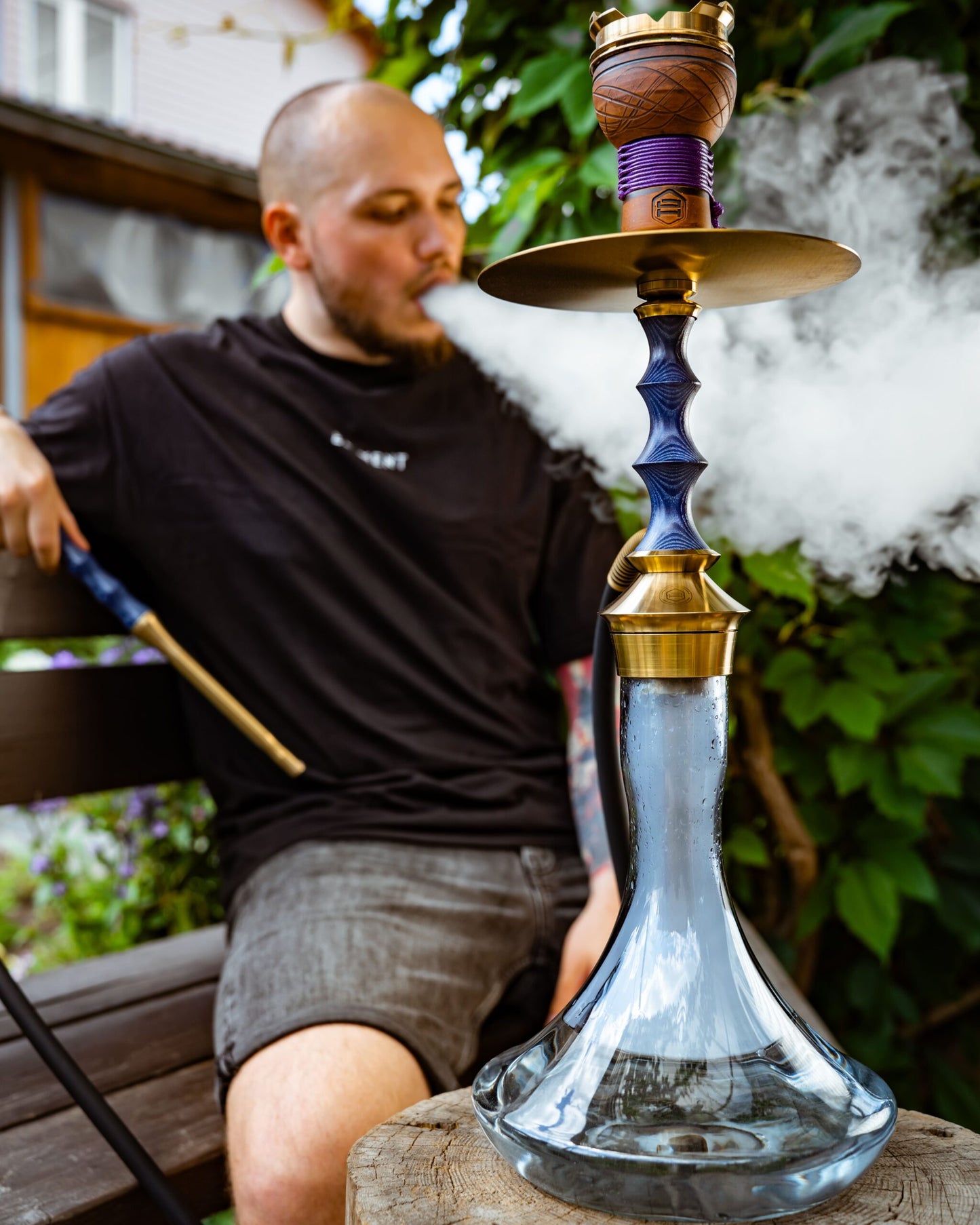 【受注販売】Japona hookah Satoshi Gold Black / ジャポナフーカー サトシ ゴールド ブラック