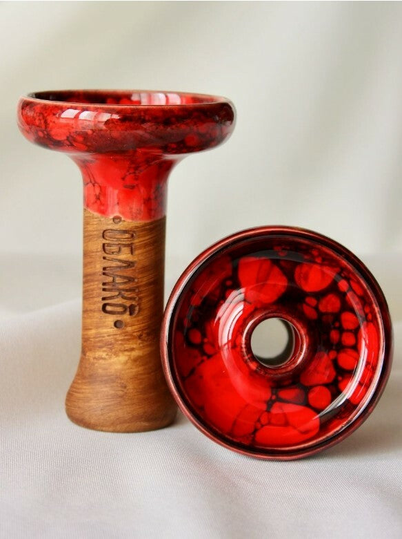 OBLAKO GLAZE Phunnel M Red & Black Marble/オブラコ グレイズ ファンネル エム レッド アンド ブラック マーブル