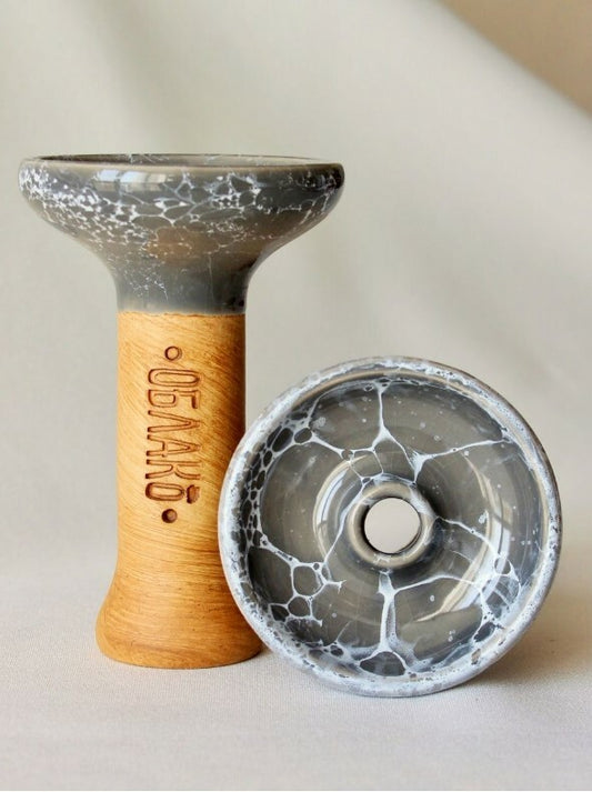 OBLAKO GLAZE Phunnel M Grey & White Marble/オブラコ グレイズ ファンネル エム グレー アンド ホワイト マーブル