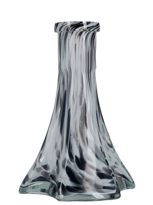 Vessel Glass Pyramid Black-White Chip