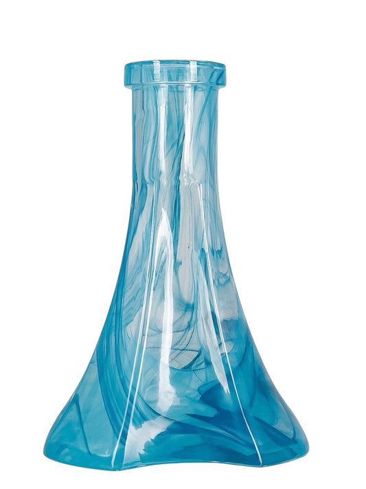 Vessel Glass Pyramid Turquoise Alabaster