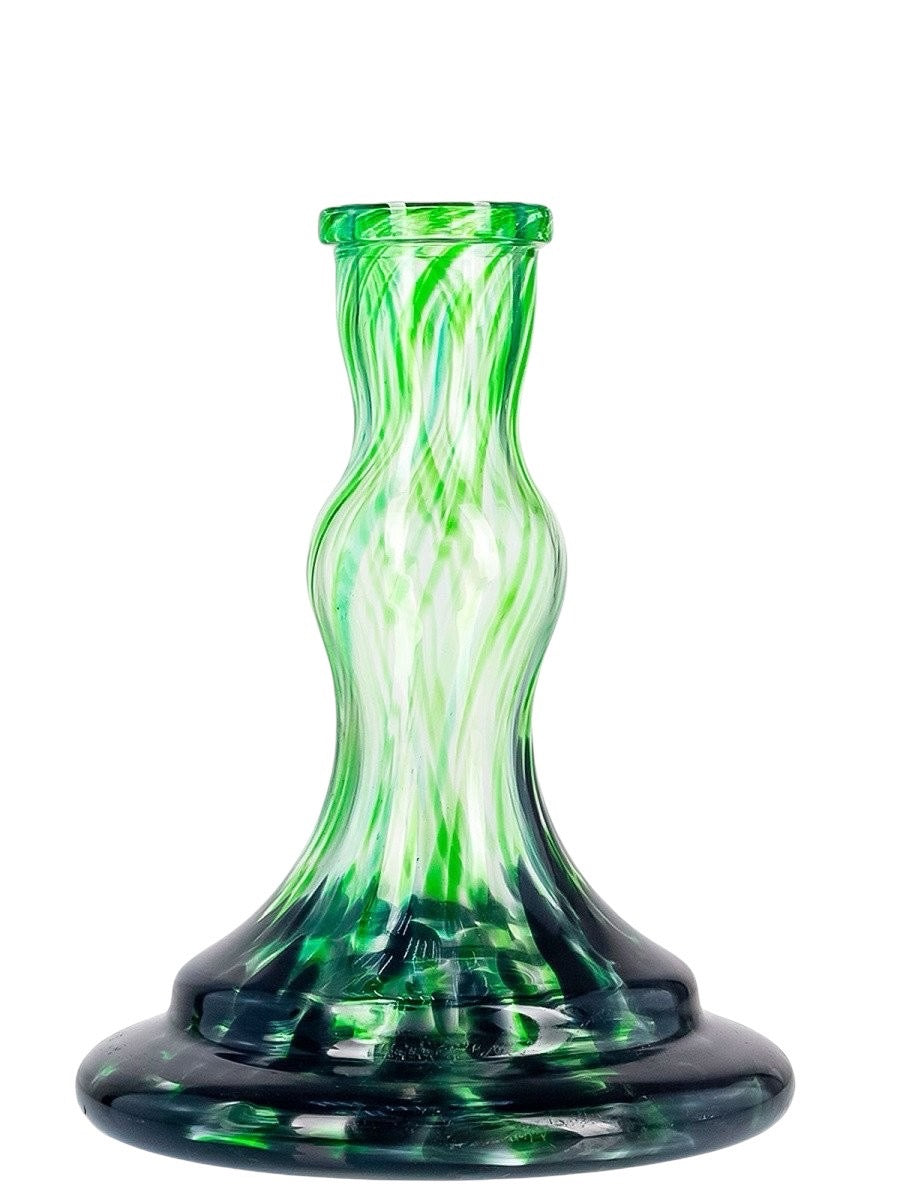Vessel Glass Wave Black-Green Crumble/ヴェッセル グラス ウェーブ ブラック-グリーン クランブル
