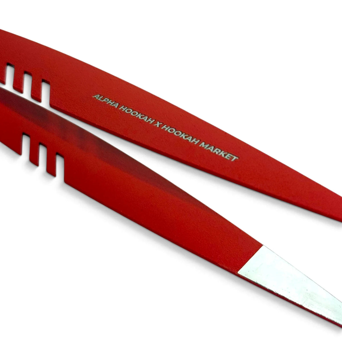 ALPHA X TONGS HOKAH PLACEコラボモデル ロゴと先端の詳細