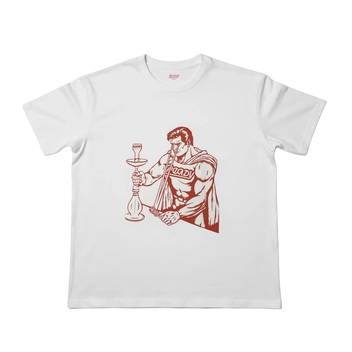 BONCHE x READY JC FEST 2025 SUPER HEROES Tシャツ XL レッドプリント 前面